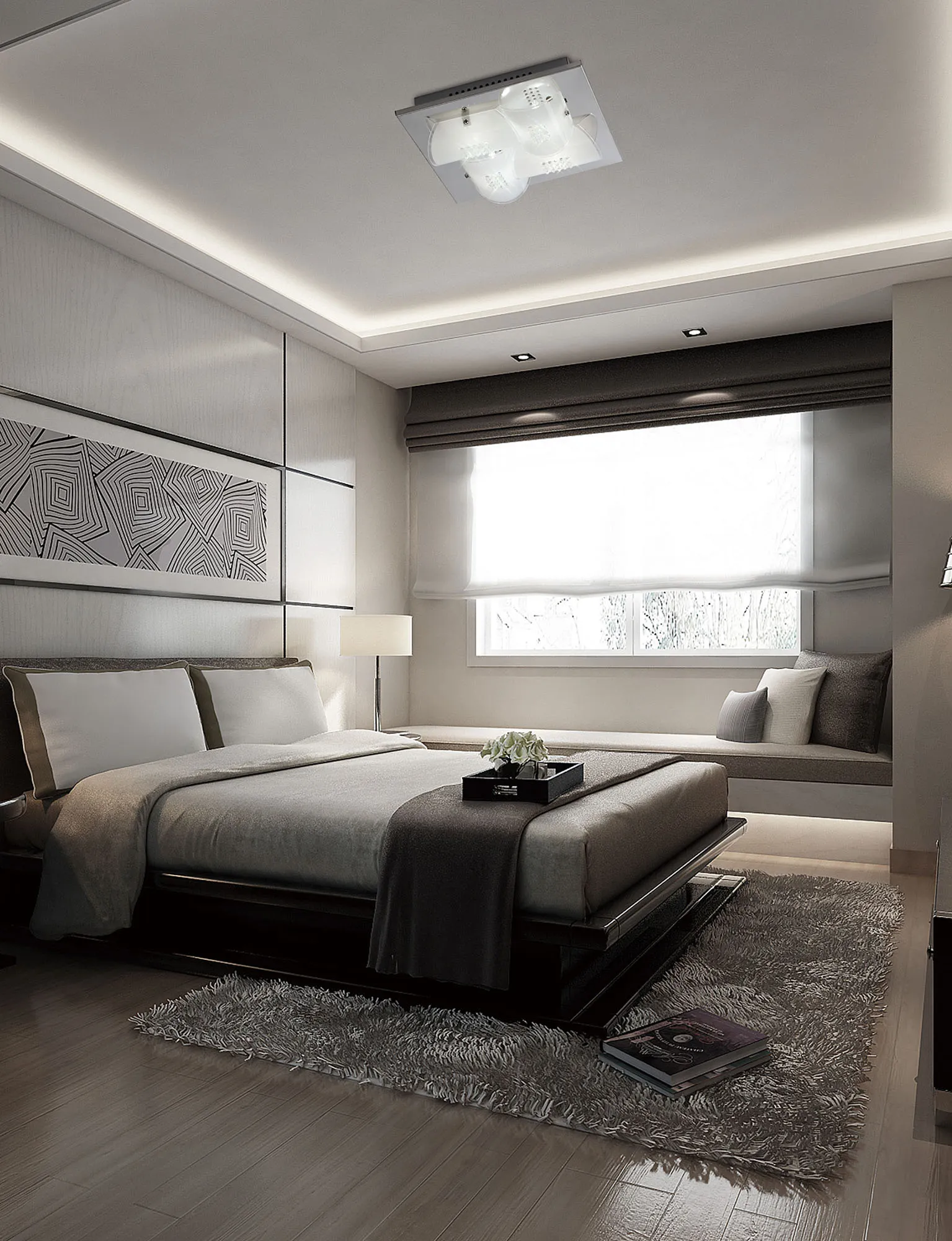 Starlis Crystal Ceiling Lights Diyas Ringed & Square Crystal Fittings Starlis Crystal Ceiling Lights Diyas Ringed & Square Crystal Fittings